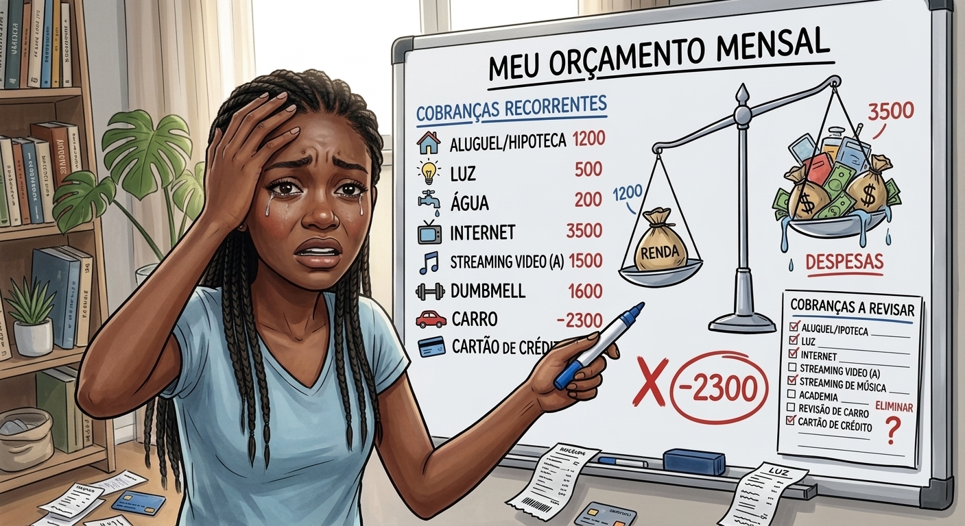 Gastos maiores que a renda
